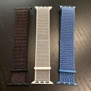 3 Pack Nylon bands for Apple Watch 38mm 40mm
